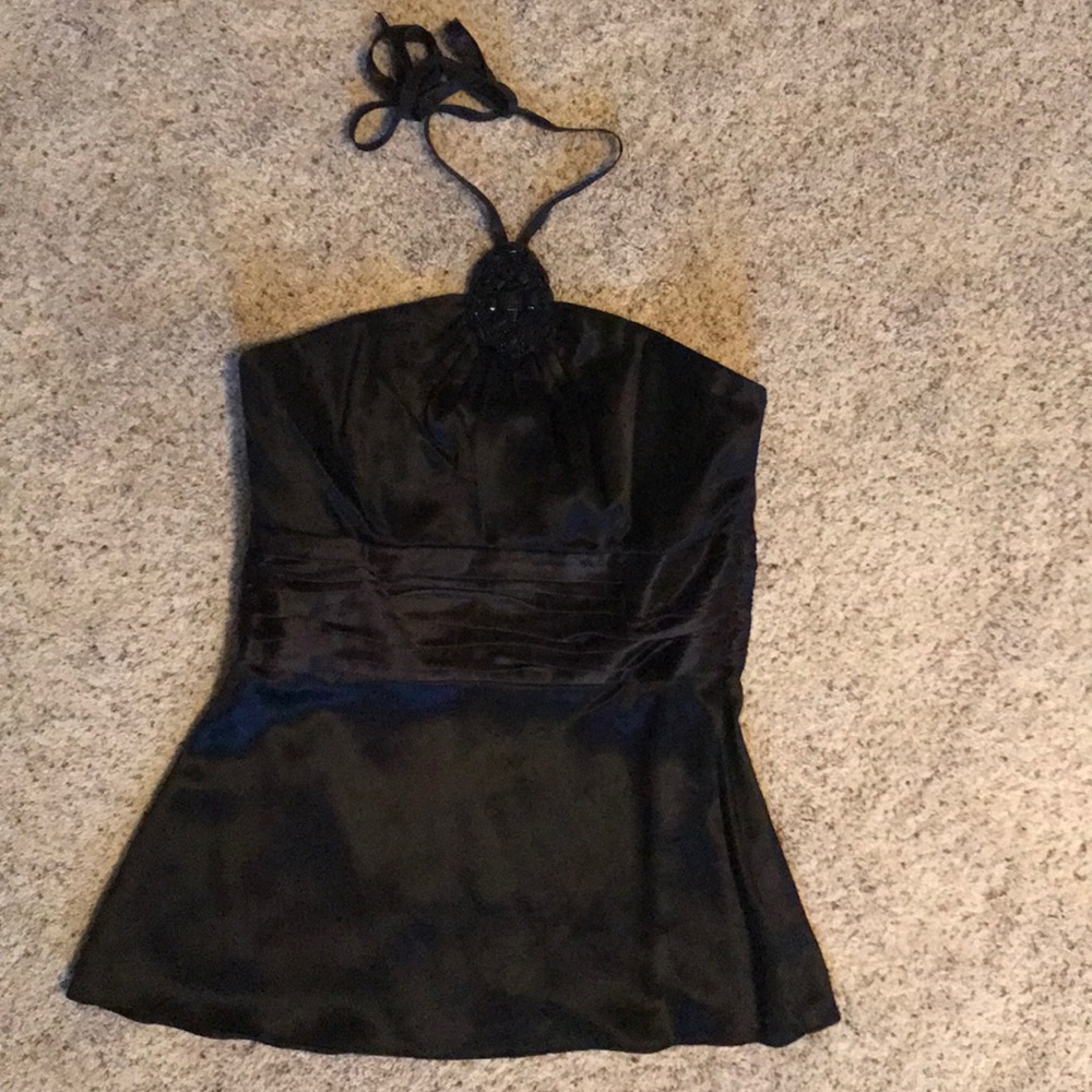 White House Black Market dressy black top